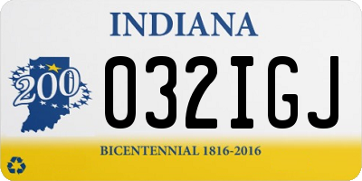 IN license plate 032IGJ