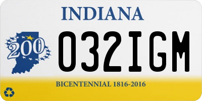 IN license plate 032IGM