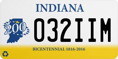 IN license plate 032IIM