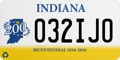 IN license plate 032IJO