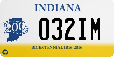 IN license plate 032IM