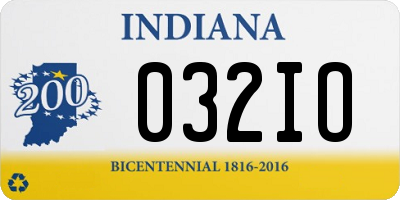 IN license plate 032IO