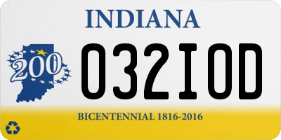 IN license plate 032IOD