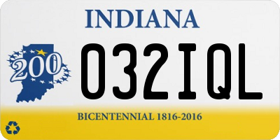 IN license plate 032IQL