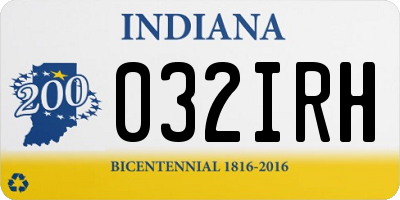 IN license plate 032IRH