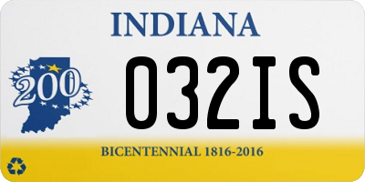 IN license plate 032IS