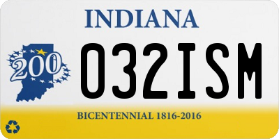 IN license plate 032ISM