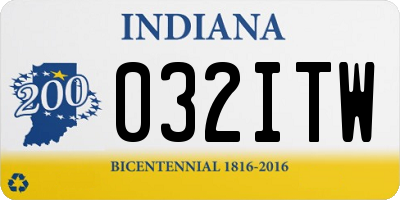 IN license plate 032ITW
