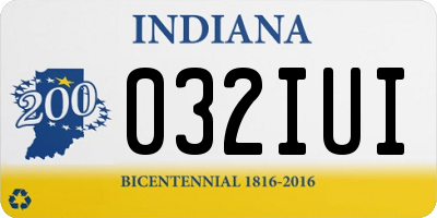 IN license plate 032IUI
