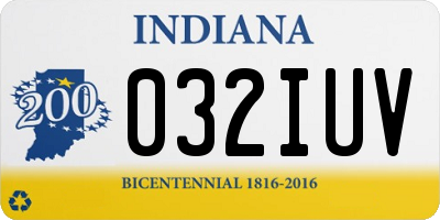 IN license plate 032IUV