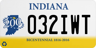 IN license plate 032IWT