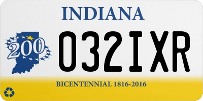IN license plate 032IXR