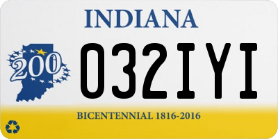 IN license plate 032IYI