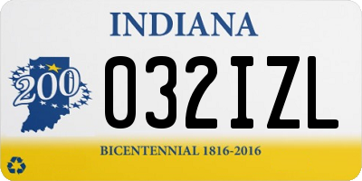IN license plate 032IZL