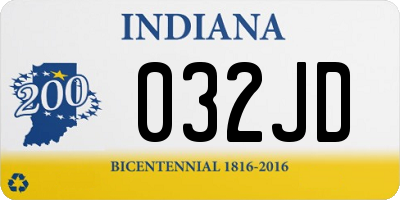 IN license plate 032JD