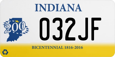 IN license plate 032JF