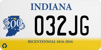 IN license plate 032JG