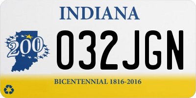 IN license plate 032JGN