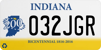 IN license plate 032JGR