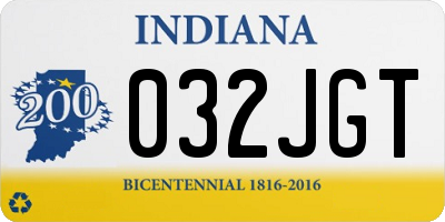 IN license plate 032JGT