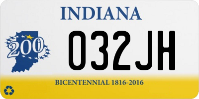 IN license plate 032JH