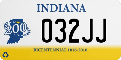 IN license plate 032JJ