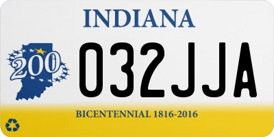 IN license plate 032JJA