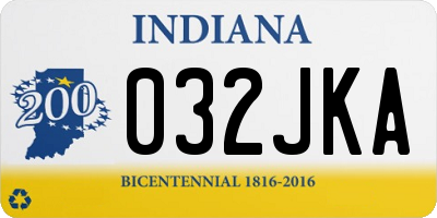 IN license plate 032JKA