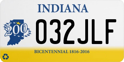 IN license plate 032JLF