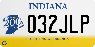 IN license plate 032JLP