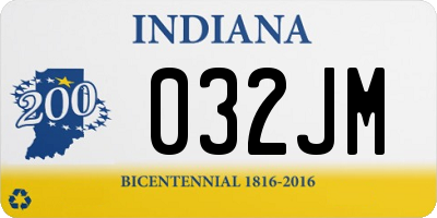 IN license plate 032JM