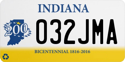 IN license plate 032JMA