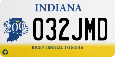 IN license plate 032JMD