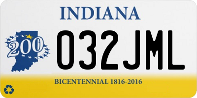 IN license plate 032JML
