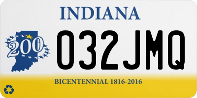 IN license plate 032JMQ