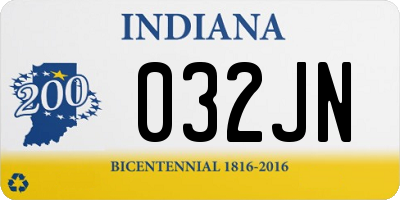 IN license plate 032JN