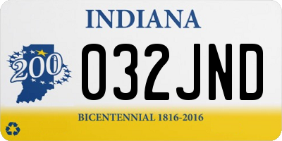 IN license plate 032JND