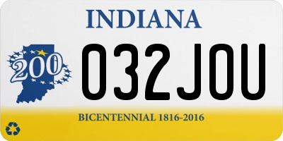 IN license plate 032JOU