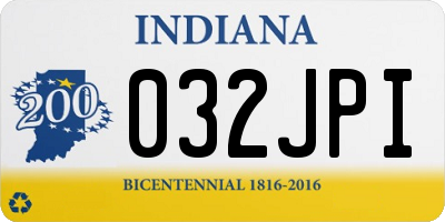 IN license plate 032JPI