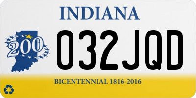 IN license plate 032JQD