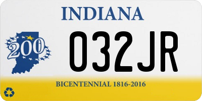 IN license plate 032JR