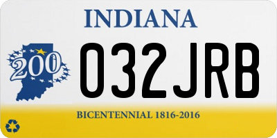 IN license plate 032JRB