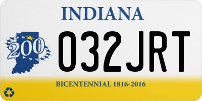 IN license plate 032JRT