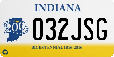 IN license plate 032JSG