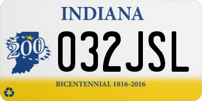 IN license plate 032JSL