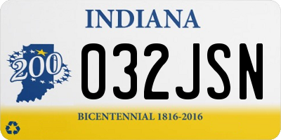 IN license plate 032JSN