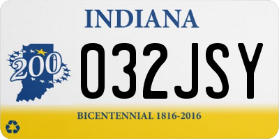 IN license plate 032JSY