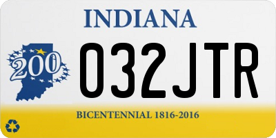 IN license plate 032JTR