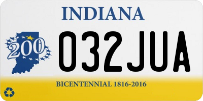 IN license plate 032JUA