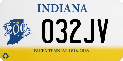 IN license plate 032JV